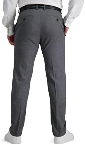 Kenneth Cole Reação Men's Comfort Slim Fit Front Dress Pant, cinza médio, 38W x 34L
