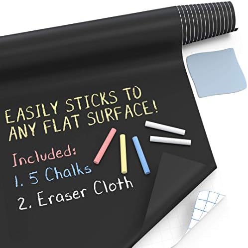Kassa cinzel e caneta de marcador, pacote de marcadores líquidos de giz de neon não-tóxicos, rolo de adesivo de parede do quadro branco