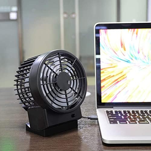 Xiaojialin pequeno fã pessoal USB Fan silencioso compacto de mesa com twin poderoso turbo lâminas 2 velocidades Cabeça