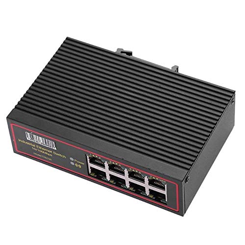 8 portas interruptoras de Ethernet industrial 10m 100m RJ45 Build in Signal Enhance &; VLAN Switch Networker