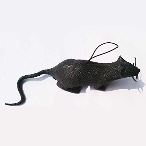 Zamtac 50pcs/lote preto mouse ratos ratos de borracha ratos estatuetas brinquedo realista piada assustadora artesanato