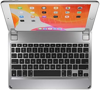 BRYDGE 10.2 Teclado sem fio compatível com iPad 9, 8ª e 7ª geração, teclas de retroilumação, duração da bateria longa, prata