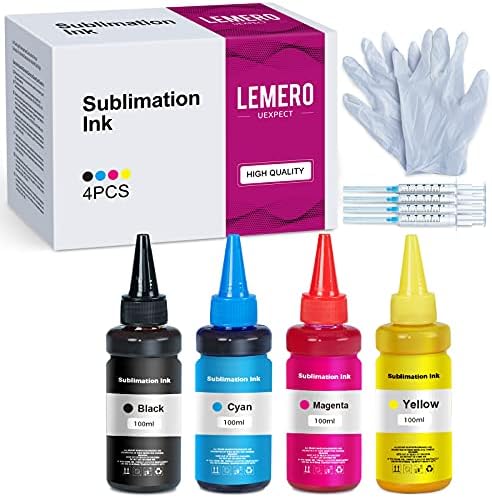 Lemerouexpect Sublimation Ink RECILL para ECOTANK WF2850 WF7720 ET2720 XP6100 ET2760 XP 4100 WF7710 ET3760 ET 4760 WF