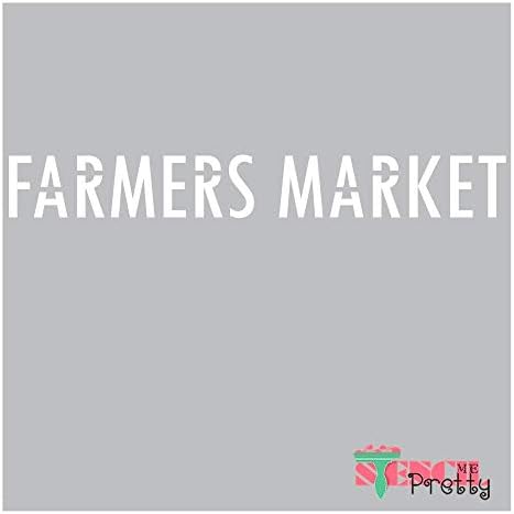 Francês Farmers Market Diy STÊNDEL SIGN MELHORES VINIL GRANDES ESTÓPIS DE PINTURA NA PINTURA NA MADEIRA, lona, ​​parede, etc. Multipack