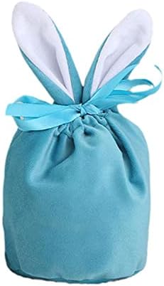 Bolsas de coelho de Páscoa Bolsas de Rabbit de Velvet Bolsa Caixa de Presente Decoração de Candides de Cabelo de