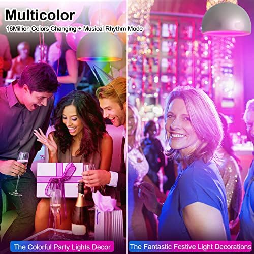 Z LED LED MUDANÇA BULBA LUZ, 1000 LM BLIGNIMENTO WIFI Bluetooth lâmpadas inteligentes, lâmpadas A19 RGB equivalente a 60w, lâmpadas de 16 milhões