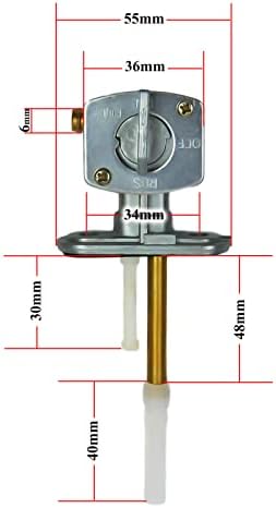 GlenParts combustível gás petcock válvula Substituição da bomba de válvula para Yamaha xvs1100 v-star 2005 2006 2007 2008