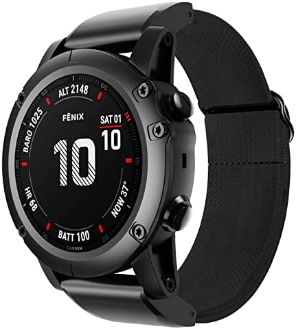 IOTUP 22mm 26mm de nylon liberação rápida faixa de banda de vigia para Garmin Fenix ​​6 6x Pro fenix 5 5x mais 3 3hr Forerunner