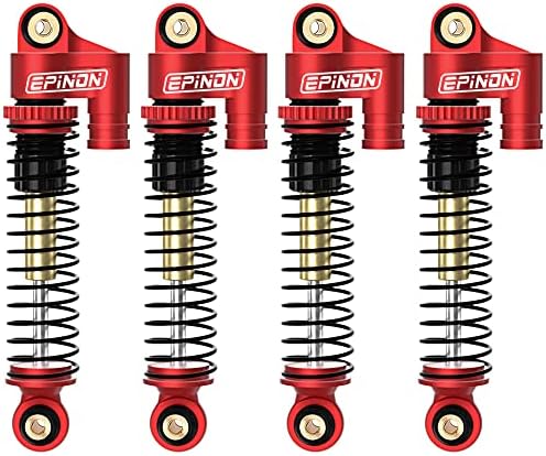 Epinon 43mm de alumínio e choques traseiros para 1/24 Axial Scx24 Bronco/JLU CRC/Deadbolt/Gladiator/C10 Atualização Peças