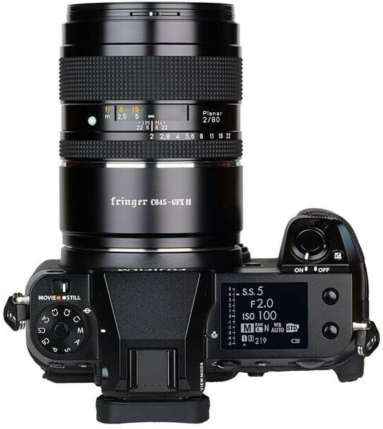 Fringer New versão Pro II Adaptador Smart Contax 645 Lente para GFX50,50s, GFX100,100S Foco automático da câmera