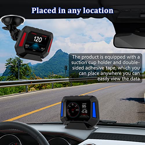 Awolimei Head Up Display para carros, carro de exibição HUD, velocímetro, exibição de carros OBD e GPS, trabalho para todos os