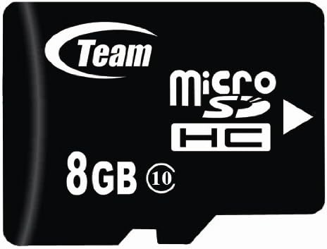8GB CLASSE 10 MICROSDHC Equipe de alta velocidade 20 MB/SEC CARTÃO DE MEMÓRIA. Cartão acelerado para o Samsung Gloss Sch-U440 Gravidade