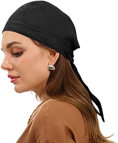 Amazhiyu Pure Linen Bandana Skull Cap for Womp Head Wrap Summer Summer Sumber Hats