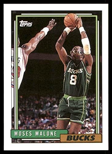1992 Topps 74 Moses Malone Milwaukee Bucks NM/MT Bucks