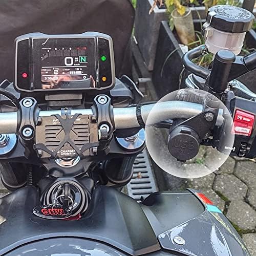 Novo adaptador de carregador USB Double Motorcycle 12V DV para Yamaha Tracer MT-07 MT-09 SP FZ-09 FZ-07 Tracer XSR 700 900 isqueiro,