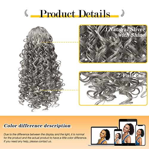 PAYCO Curly Curly Railtail Extensão Rabas de cavalo de cordão para mulheres negras Ponytail rabo de cavalo de cordão de grama de 14 polegadas com 2 clipes em rabos de cavalo （0906#）