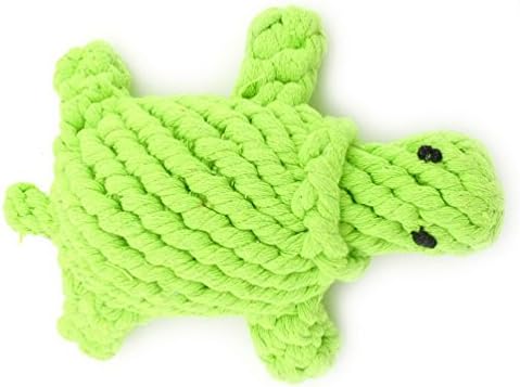 Smalllee_lucky_store xcw0009 Tortoise de tartaruga de estimação Brinquedo de mastigar para cães, verde, médio