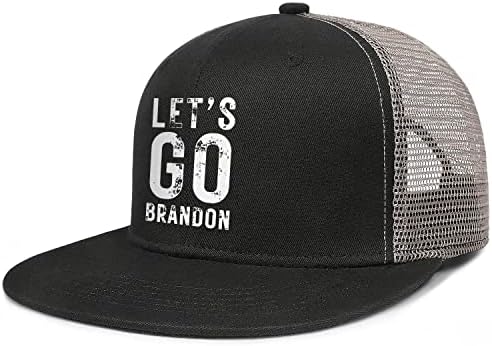 Chapéus de Brandon Trucker for Men Women Novidade Brim Mesh Mesh Hat Snapback Cap ajustável Trapper