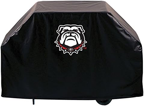 Georgia Bulldogs Hbs Black Dog Outdoor Pesado Vinil BBQ Grill Cover