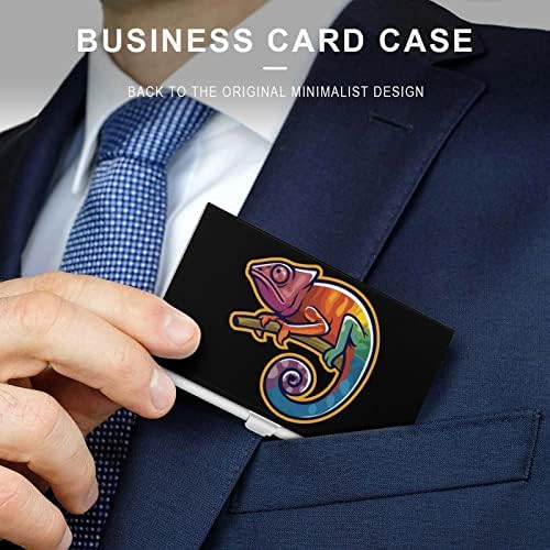Cartão de desenho animado carteira de metal slimtão de cartões de crédito minimalista Caso de cartão de visita para homens