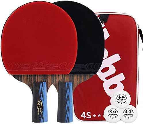 Sshhi 4 estrelas tênis de tênis de tênis, 5 camadas de madeira com conforto de madeira pingue -pongue, treinamento interno