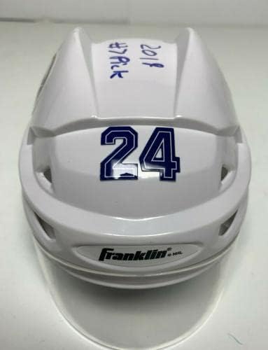 Dylan Cozens assinou Buffalo Sabers Hockey Mini -Helmet Fanatics A837818 - Mini capacetes MLB autografados