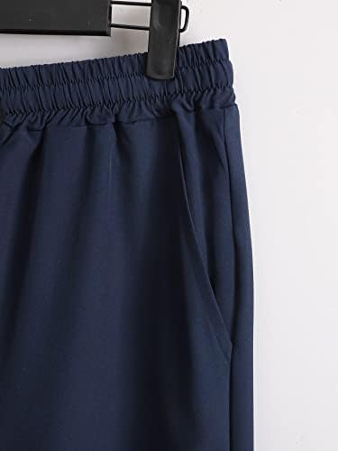 Roupas de duas peças de fioxa para homens camisa de estampa tropical e shorts de cintura de cordão sem tee