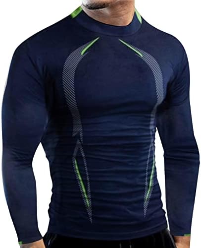 ZDDO 2022 Novas camisetas de compressão para homens, manga comprida rápida seca alta elasticidade muscular esportes camisetas
