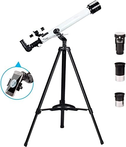 Telescópios MOUTEC para adultos, telescópio de refractor de 700x60mm AZ