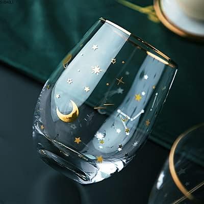 Dodouna Estrela impressão elegante de uísque elegante copo de vidro de vidro de vidro de vidro de vidro de vidro de uísque