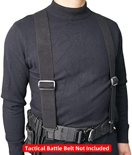 Melotough Belt Clip Suspenders Men Perry suspensórios com largura de 2 polegadas, suspensórios não metal para vestido casual,