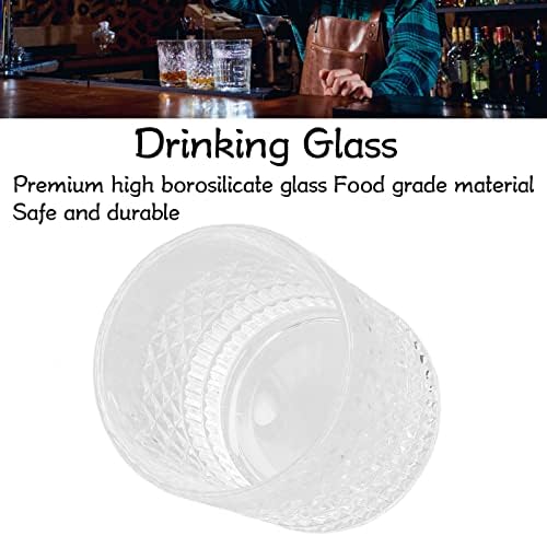 Jeanoko Whisky Glass, seguro de vidro de cristal reutilizável