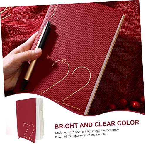 Didiseaon 1pc Agenda Book Calendário de viagens Planejador semanal Planejamento Hard Planning Notebook Pocket Notebook Calendário