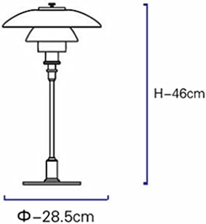 Luminárias de mesa de vidro Zhyh para quarto de cabeceira de cabeceira da sala de estar da sala de estar da sala de estar da mesa