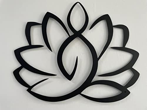 Lotus Flor Metal Wall Art Home Decoration Yoga Decor Metal Sign