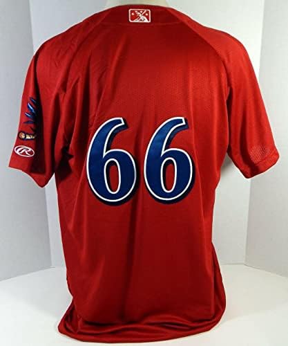 Clearwater Threshers 66 Jogo emitido Red Jersey 48 DP13221 - Jerseys de MLB usados ​​no jogo