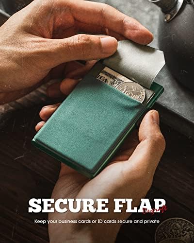 DuGraft Card Titular com dinheiro Menções Minimalista de alumínio Slim Metal Pop Up Wallet RFID Blocking Card com