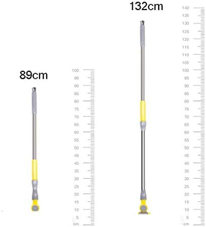 Microfibra de palha MOP de piso de madeira, esfregão de ladrilhos para uso doméstico, absorção de água forte, maçaneta de aço inoxidável