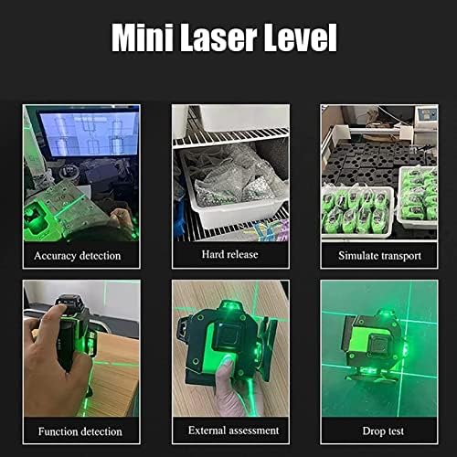 Mini nível a laser, medidor de nível de infravermelho portátil a laser, luz verde de 2 linhas de alto nível de lançador de alta precisão