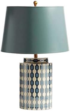 Zhaoleei Pastoral Table Lamp Cerâmica Cerâmica Europeia Personalidade de Moda Casa Sala de estar Modelo do quarto Lâmpada de cabeceira do quarto