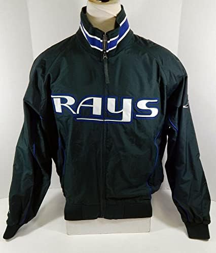 2001 Tampa Bay Devil Rays Larry Rothschild 11 Game usou Green Jacket EUA 911 P - Jackets MLB usados ​​para jogo MLB