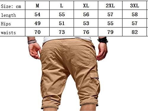 ANDONGNYWELL MEN FLUSTRING Multiple Pocket Sports Shorts Rápida seca rápida com bolsos para treinamento de treino de exercícios