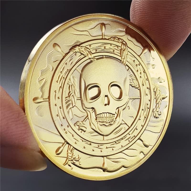 Pirata King Luffy Anime Comemorativo Coin One Piece Comics Gold tambe Gold Fairy Gold Coin Coin Coin Coin