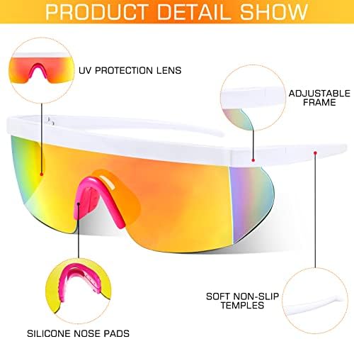 3 pares de vegetais esportivos de verão Proteção UV Óculos polarizados de pilota