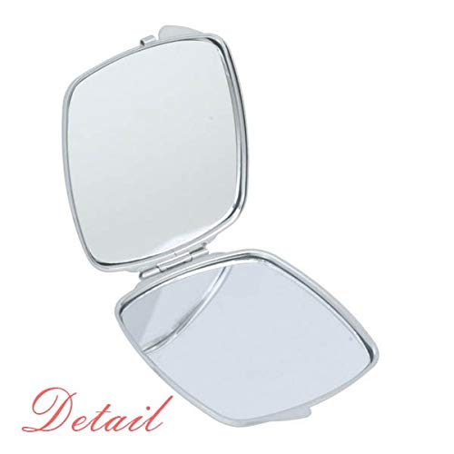 Boas vibrações apenas citam Art Deco Presente Moda Moda Espelho Portátil Compact Pocket Maquia