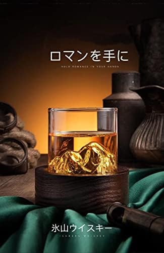 Vidro da montanha de gelo Fuji, uísque, popular, vidro de rocha sólida, tradicional, feita à mão, resistente ao calor, conjunto