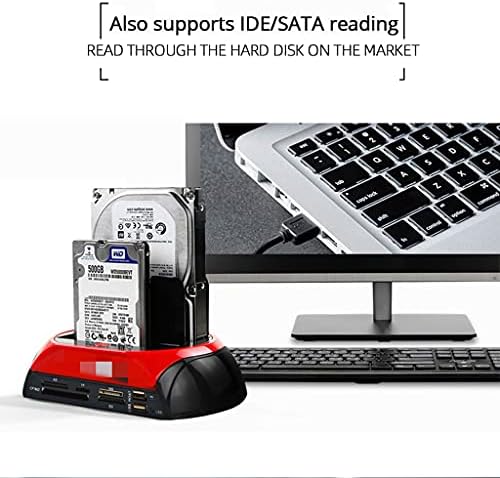 TJLSS tudo em 1 HDD DOCKKING ESATA para USB 2.0/3.0 Adaptador 2.5/3.5 Discução de disco rígido Docking Station