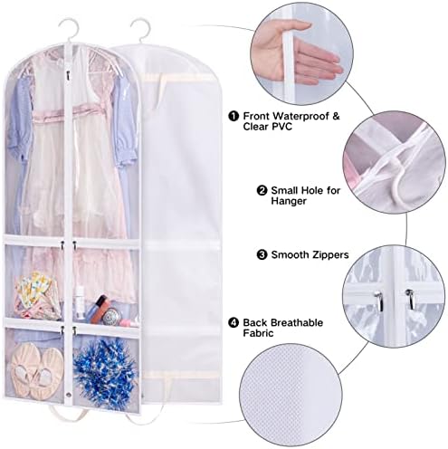 Bolsa de vestuário de cordeiro adormecida para fantasias de dança de 50 polegadas de 50 polegadas capa para armazenamento de armário