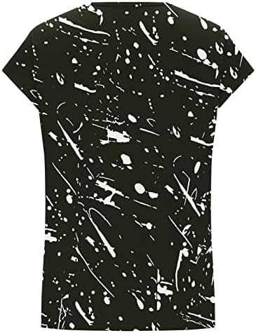 Blusa de manga feminina Top de camiseta casual de camisetas casuais tampas florais túnis de crochê hollow decote em v túnica