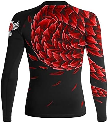 Raven Fightwear Power feminino Pangolin BJJ Rash Guard MMA